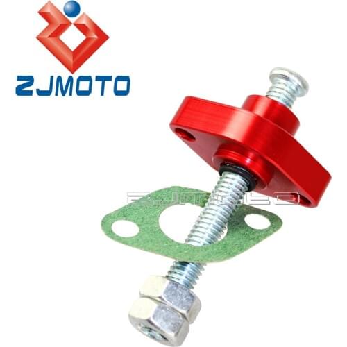 ZJMOTO Hot Red For Yamaha 04-08 FZ6 600 01-05 FZ1 1000 89-99 FZR 600 Street Manual Cam Timing Chain Tensioner