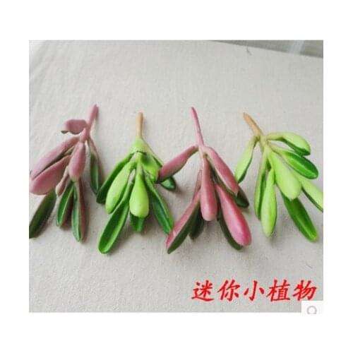 10 pcs/lot) Wholesale plastic simulation succulents fleshy small plant DIY single artificial flowers home decoration
