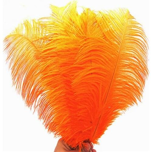 100PCS 25-30cm long/dyed/white ostrich feather wedding scene large-scale event performance interior decoration