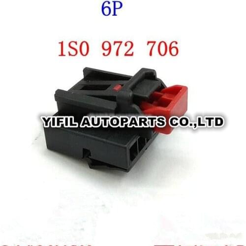 2/4/10pcs/lot 6 Pin/Way Female Backrest Adjustment Switch Plug Connector For Volkswagen Passat Audi Q5 1S0 972 706 1S0972706