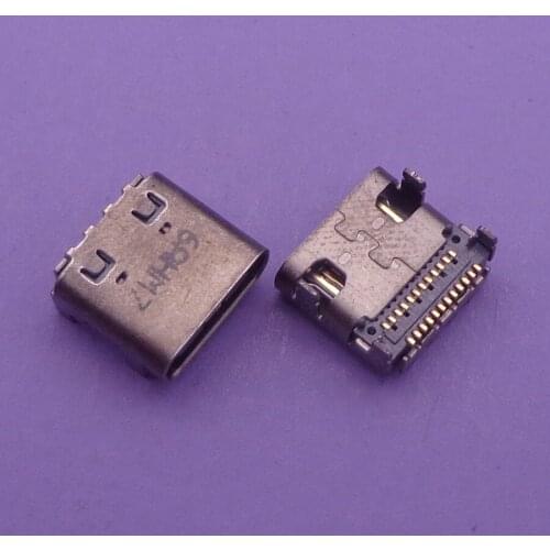 2pcs new micro mini usb jack connector scoket charger charging 24pin repair for mobile phone Tablet PC and so on