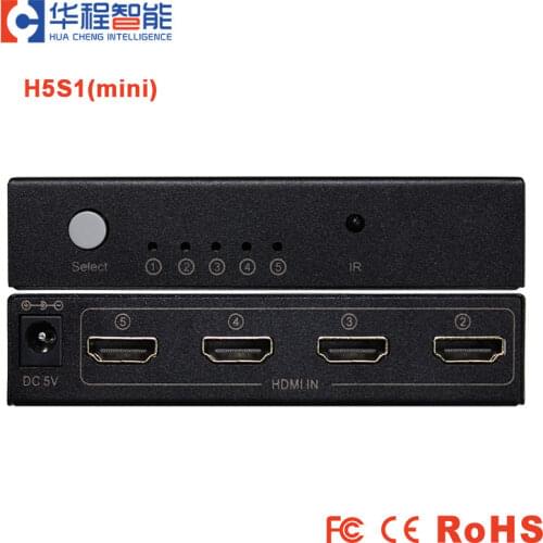 3D 1080p HDMI Switcher 5 Port 4K support Signal Input Switching 4K*2K Hub Adapter Remote HDMI Switch Switcher Selector Box
