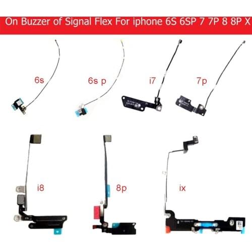 Wifi Antenna signal flex cable For iPhone 6s 6s plus 7 8 plus X 10 GPS Signal Flex Ribbon on louder Speaker replacement Parts