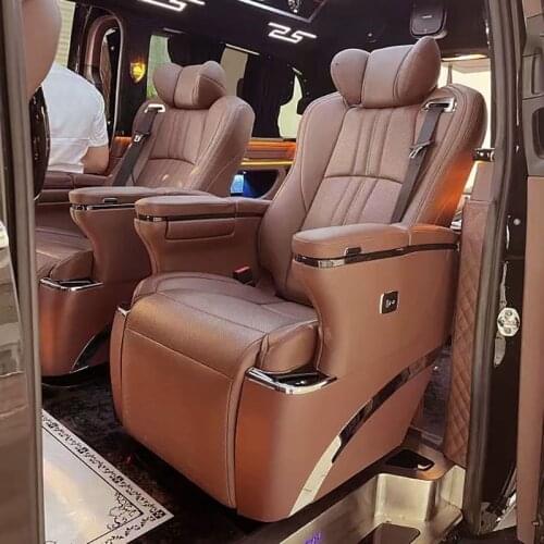 Mercedes Benz V-Class Viano Vito V260 W447 Modified luxury car seat with Electric Adjustable backrest and footrest Aviation Seat