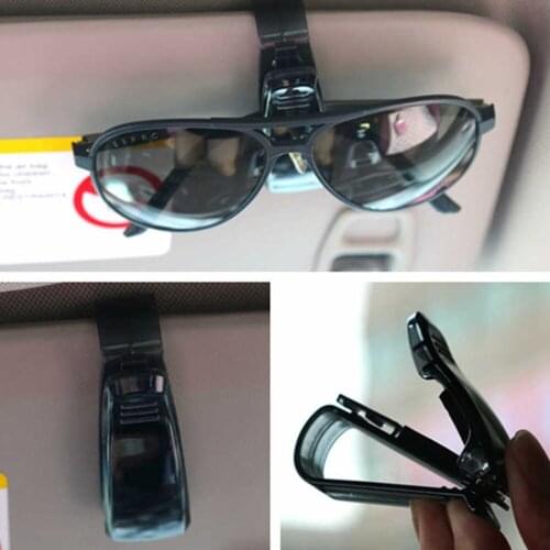 Car Glasses Holder Sunglass Visor Clip Car Sunglasses Eyeglasses Ticket Card Clip Holder