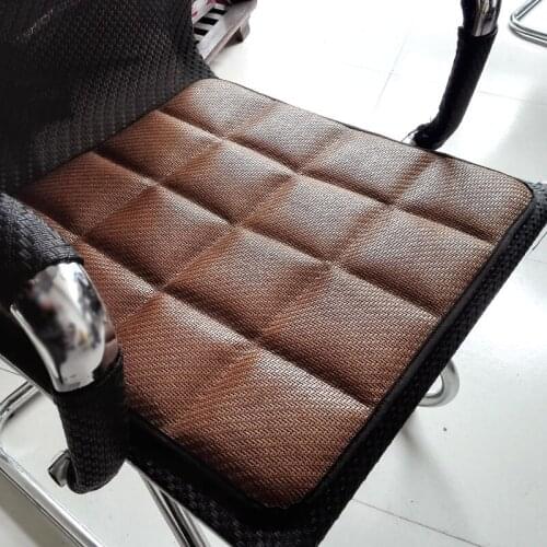Asian Grass Car Seat Cushion Four Season Use Bamboo Charcoal Car Seat Pad Wear-resisting Slip Car Seat Cover Single