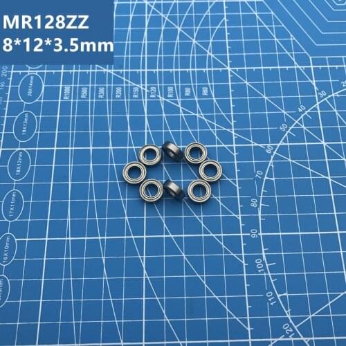 Free Shipping high quality MR128ZZ Bearing (50PCS) 8*12*3.5 mm Miniature MR128-2Z Ball Bearings MR128 ZZ L-1280ZZ MR128z