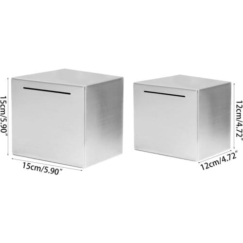 Safe Piggy Bank Made of Stainless Steel,Safe Box Money Savings Bank for Kids,Can Only Save the Piggy Bank That Cannot Be O 667A