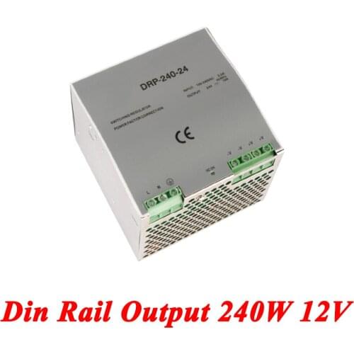 DR-240 Din Rail Power Supply 240W 12V 20A,Switching Power Supply AC 110v/220v Transformer To DC 12v,watt power supply