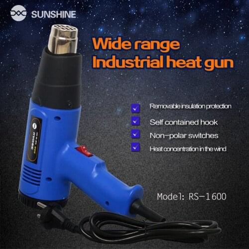 Sunshine 220V Electric Hot Air Gun Thermoregulator heat Heat Guns Shrink Wrapping Thermal Heater Nozzle