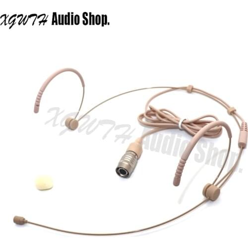 Skin Condenser Omnidirectional Comfortable Headset Headworn Microphone For Audio Technica Wireless Hirose 4 Pin Profession