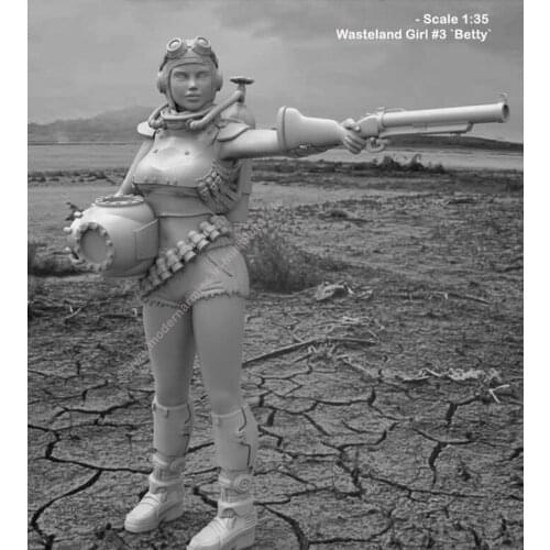 1/35 Scale Unpainted Resin Figure Westeland girl Betty collection figure