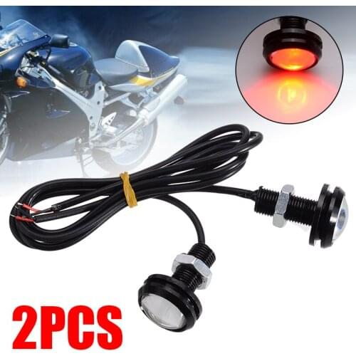Mayitr 2pcs Durable Waterproof LED Eagle Eye Light High Brightness Motorcycle Running Lights For All Car Truck