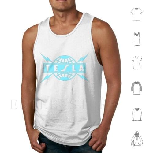 Tesla Viii Tank Tops Vest Sleeveless Tesla Tesla Band Tesla Band Tour Band Tesla Band Logo Tesla Band Album