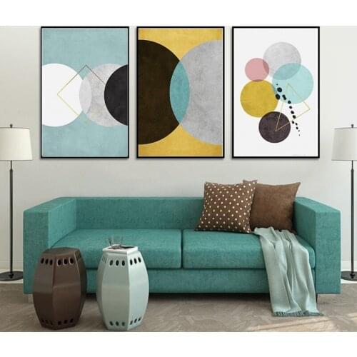 Nordic Wall Poster Abstract Modern Art Nursey Room Canvas Painting Decorative Picture For Living Kids Room Decoration Unframed