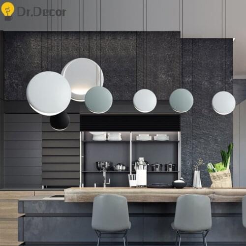 Nordic LED Macaron Pendant Lights Lighting Loft Bedroom Living Room Pendant Lamp Kitchen Hanging Lamps Home Decor Light Fixtures