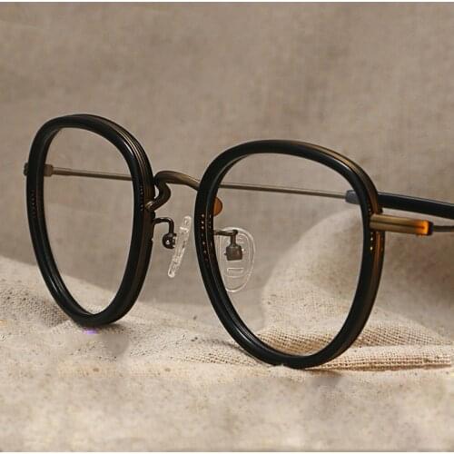 Vintage Round Glasses Frame Men Women Retro Clear Lens Eyeglasses Optical Myopia Prescription Spectacle Frames Eyewear Oculos