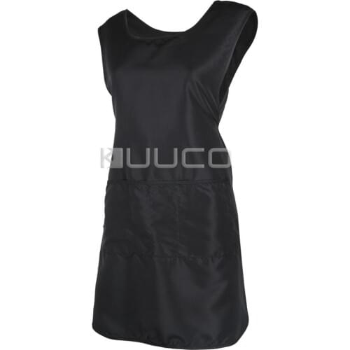 Hairdresser Apron Stylist Smock with 4 Pocket 6.5 inches Back-covered Adjustable Professional Cosmetology SPA Salon Uniform