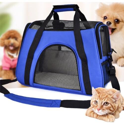 Portable Pet Dog Carrier Bag Pet Backpack Messenger Cat Carrier Outgoing Travel Bag Soft Side Breathable for Small Dog &Cat
