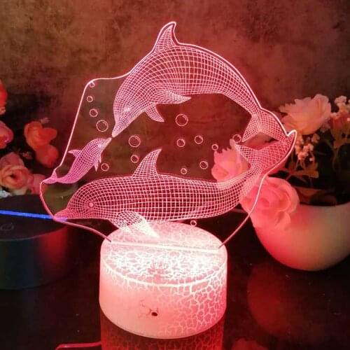 LED Visual Stereo 3D Night Light for Holiday Gift Household Home Children