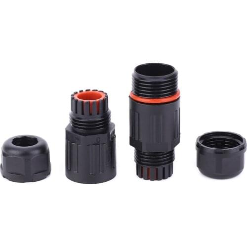 10PCS IP68 Waterproof Electrical Wire Cable 3Pin Connector Outdoor Plug Socket Applicable To Power Supply Network Communication
