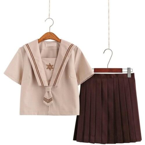 Japanese JK Uniform Sailor Suit Long Short Sleeve Student School Uniform