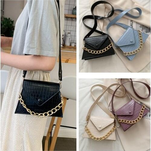 Pu Leather Womens Handbag Serpentine Leather Sling Messenger Bag Hot Mini Small Square Shoulder Bag Fashion purses and handbags