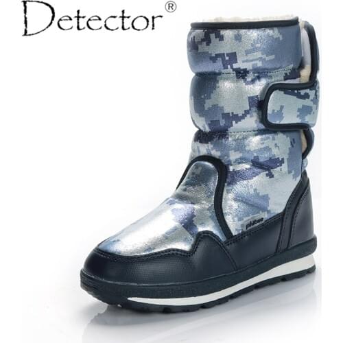 Detector Women Waterproof Anti-Slip Snow Boots Outdoor Thickening Thermal Boots Warm Fur Shoes Ladies Winter Boots Female