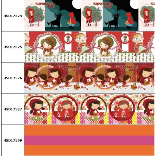 10yard Cartoon Cow Girl Grosgrain Ribbon Accessory Hairbow Headwear Decoration DIY Wholesale OEM 38MM 75MM