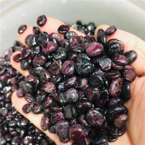 100g rolling gem natural rock mineral gemstone garnet crystals are used to heal chakras