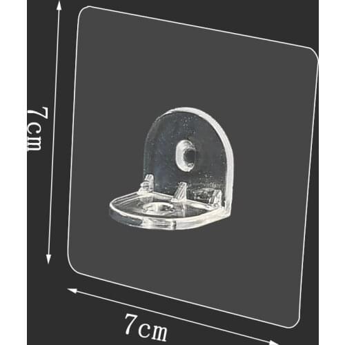 12/10/4Pcs Shelf Support Hooks Sticker Punch-free Layered Partition Bracket Paste Screw Hook Triangle Bracket Support Shelf Hook