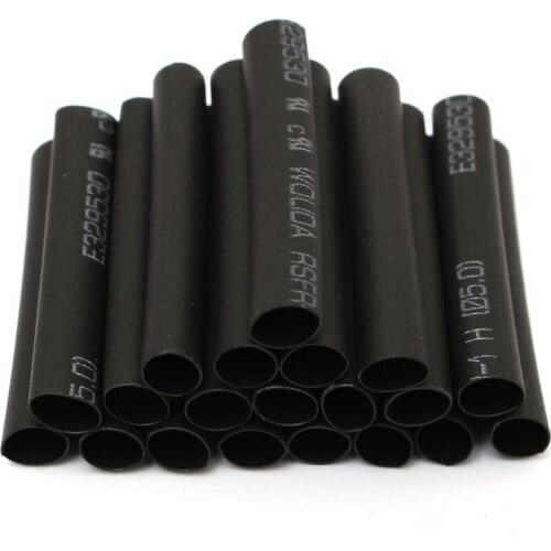 127Pcs Tube Assortment Kit Electrical Connection Black Glue Weatherproof Heat Shrink Sleeving TubingElectrical Wire Wrap Cable