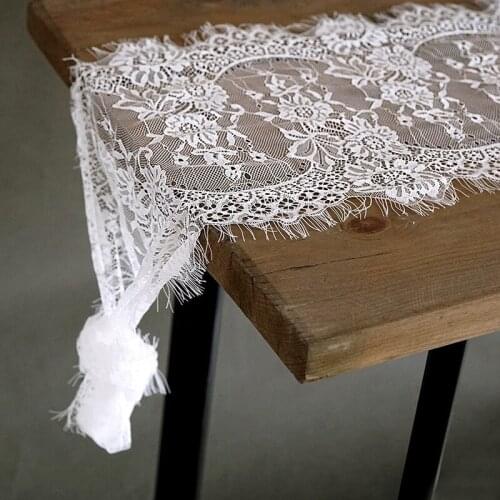 3M Length Lace White Table Cloth for Home Table Decoration Wedding Tablecloth Lace Tablecloth White Party Table Cloths