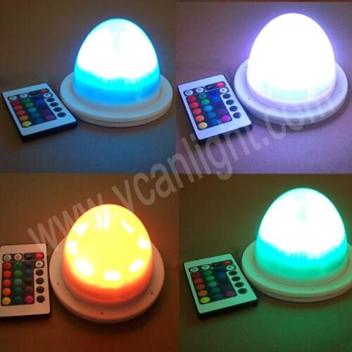 5PCS DHL Free Shipping Super Bright colours change waterproof light for under table wedding event party