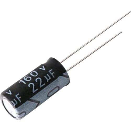 160V22uf volume 10x16mm aluminum electrolytic capacitor 10pcs