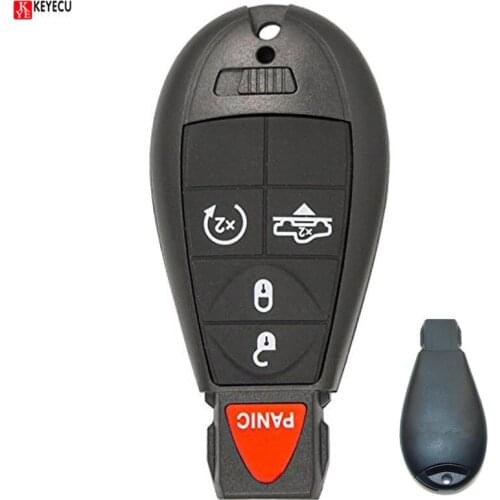 Keyecu 5 Buttons For Dodge Ram Key Fob, Fobik Remote 1500 2500 3500 4500 2013 2014 2015 2016 2017 FCC:GQ4-53T