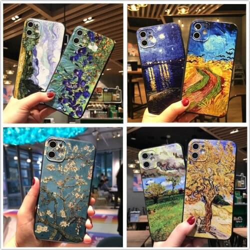 3d Art Phone Case For iphone 11 12 Mini XS 12Pro 11Pro Max Cases SE 2020 6 S 7 8 Plus X XR Cover Oil Painting Soft Coque Shell