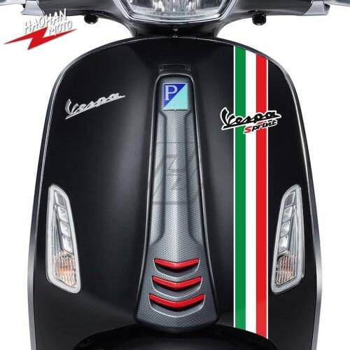 For Piaggio Vespa LXV LX GTV GTS Sprint Primavera 50 125 150 200 250 300 300ie Super Sport Scooter Front Frame Reflective Decal