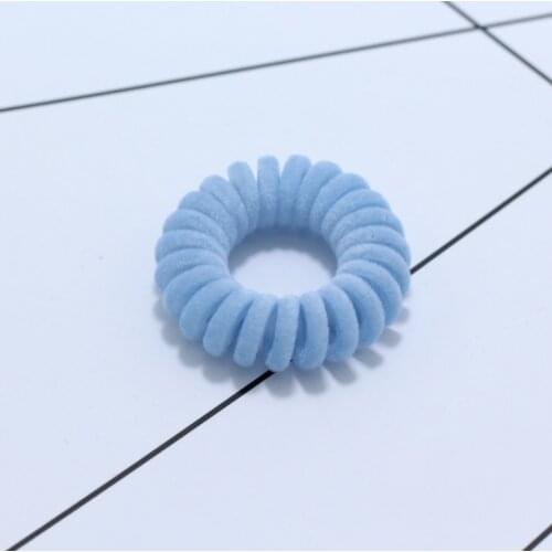 Elastic Knit Telephone Wire Hair Bands Girl Woman Hair Accessories Rubber Band Headwear Hair Rope Spiral Shape Hair Ties