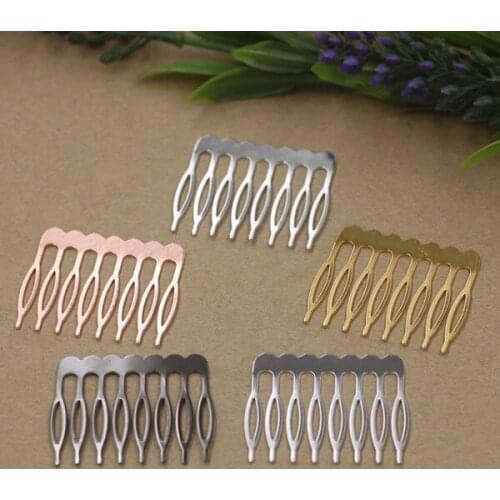 10 PCS 5 Teeth 8 Teeth 10 Teeth Hair Combs Base Setting For Women Hair Comb Wedding DIY Jewelry Accessory