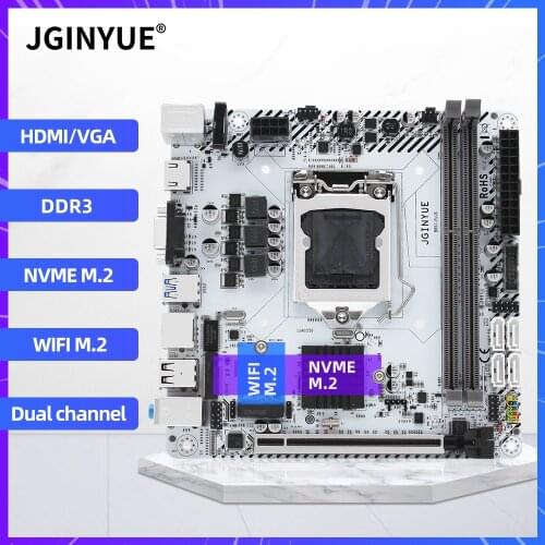 JINGYUE B85 Motherboard LGA 1150 support Intel Pentium/Core/Xeon CPU DDR3 16G RAM M.2 NVMe WIFI slot Desktop Mainboard B85I-PLUS