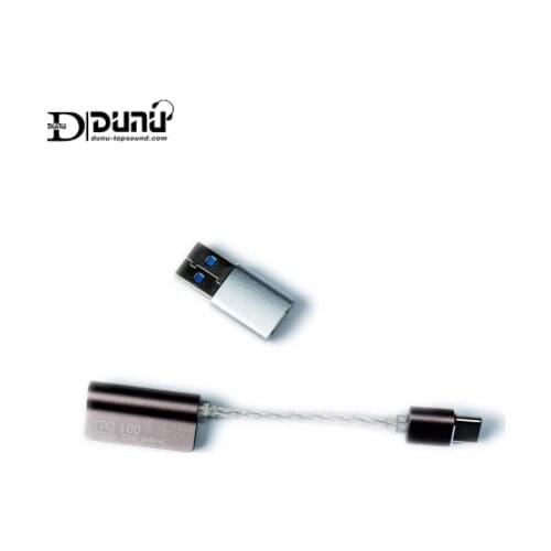 DUNU DTC100 ESS9118EC USB DAC Cable TYPE-C to 3.5mm Earphone Hifi Amplifier AMP PCM 24bit/384kHZ DSD256 for Android Phone