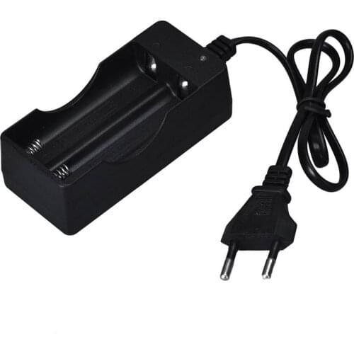 Mokingtop hot selling fashion new AC 110V 220V Dual Charger For 18650 3.7V Rechargeable Li-Ion Battery US EU Plug good sale