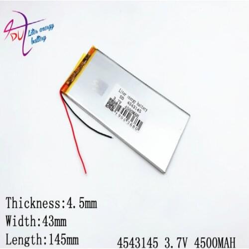 Liter energy battery lithium polymer batteries 3.7V 4500MAH 4543145 large-capacity ultra-thin flat-panel computer. Notebook