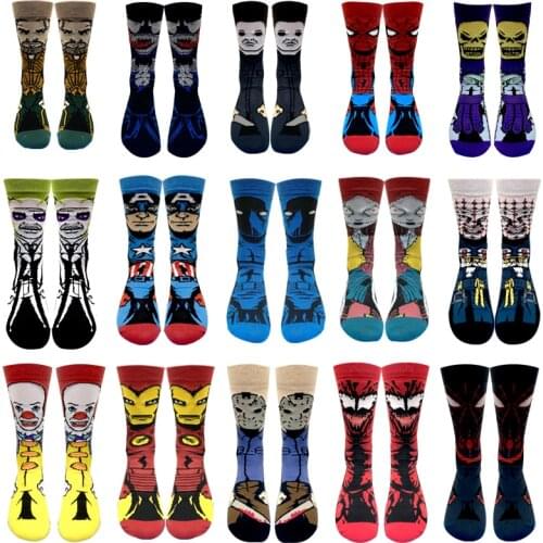 Fashion mens funny socks Casual womens personality anime socks cartoon Long Sock skarpety high quality Cosplay Calf Adult Sock
