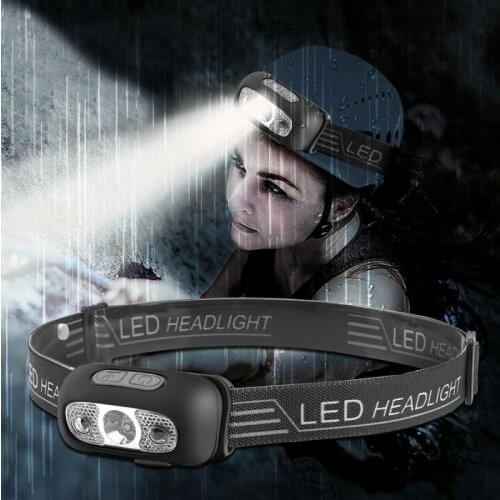 5 Modes Waterproof USB Rechargeable LED Headlamp Led Headlight Head Lamp Torch Flashlight Waterproof Lantern For Outdoor