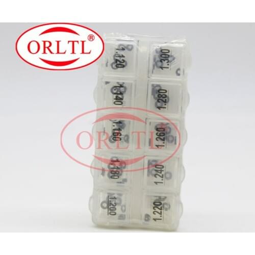 ORLTL 100 Pieces B24 Calibration Shim For Common Rail Adjusting Shim Injectors Washers, Gasket kit Size:1.12mm-1.300mm
