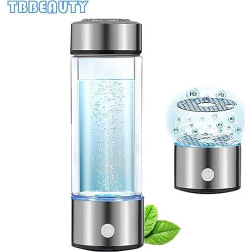 Portable 430ML Hydrogen Generator Cup Water Filter Alkaline Maker Hydrogen-Rich Water Bottle Lonizer Pure H2 Electrolysis