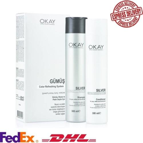 Professional silver shampoo and cream set color refreshing system 300 ml * 2 FAST DELIVERY