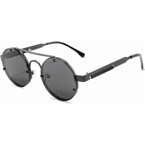 Retro Vintage Steampunk Sunglasses Retro Round Metal Frame Sun Glasses for Men Women Brand Designer Circle Glasses UV400